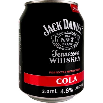 Jack Daniels & Cola Can 250mL