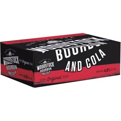 Woodstock 4.8% Bourbon & Cola Can 375mL