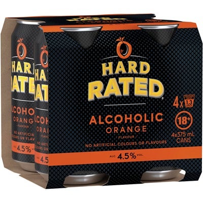 Hard Rated Orange Can 375mL
