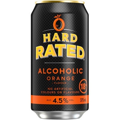 Hard Rated Orange Can 375mL