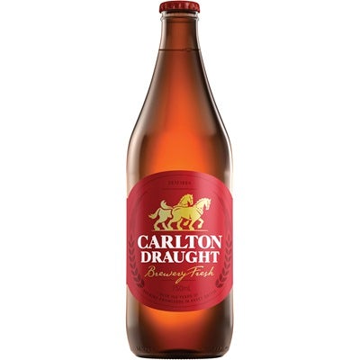 Carlton Draught Rack Pack Bottle 750mL