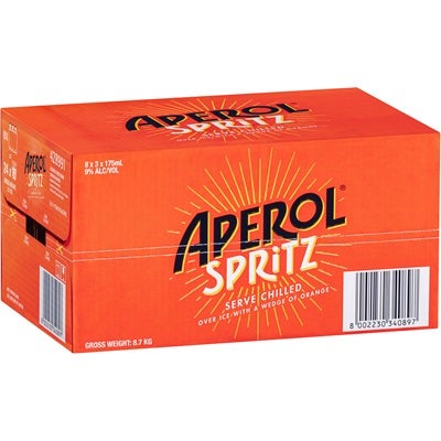 Aperol Spritz Bottle 175ml