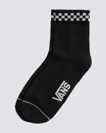 Peek-A-Check Half Crew Socks
