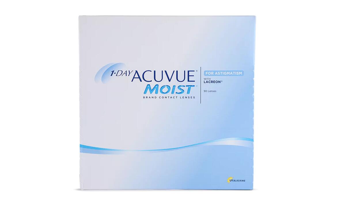 1-Day Acuvue Moist for Astigmatism 90 Pack Contact Lens Daily Disposable - Afterpay - Private Health Rebate