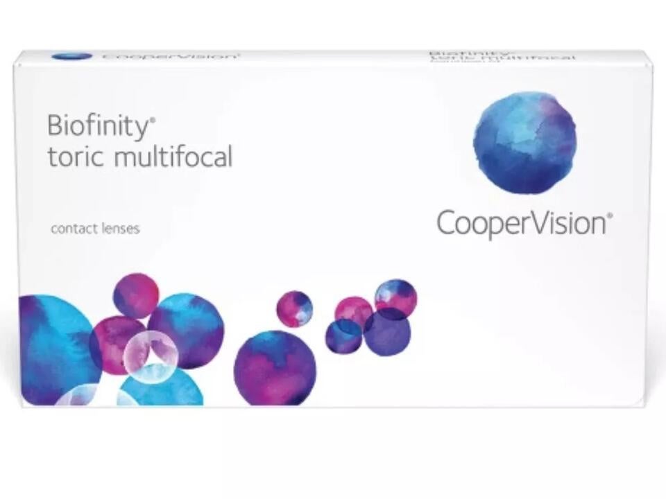 Biofinity Toric Multifocal 6 Pack Contact Lens Monthly Disposable - Afterpay - Private Health Rebate