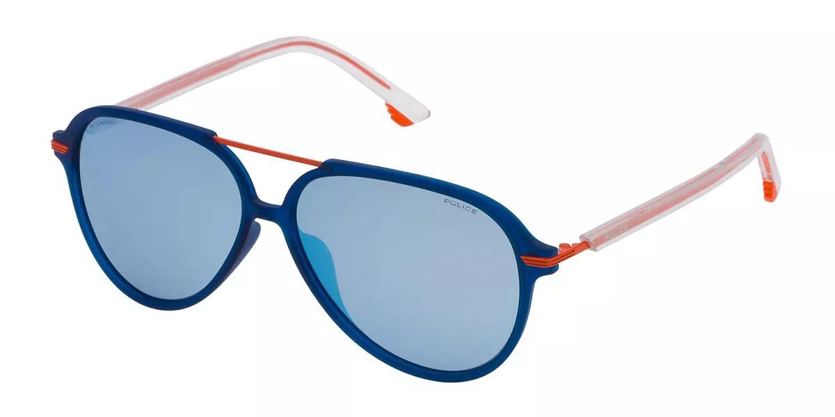 Police SPL582M Z80X Men's Sunglasses Blue Size 58