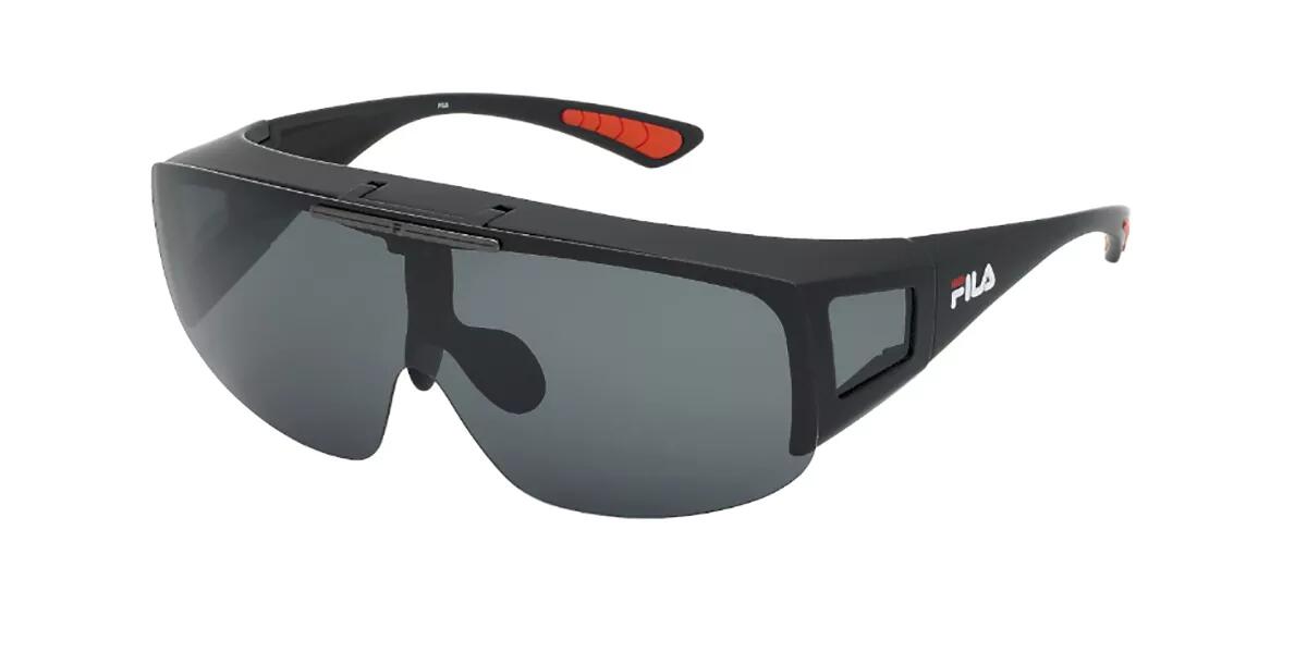 Fila SFI126 Polarized U28P Men's Sunglasses Black Size 99