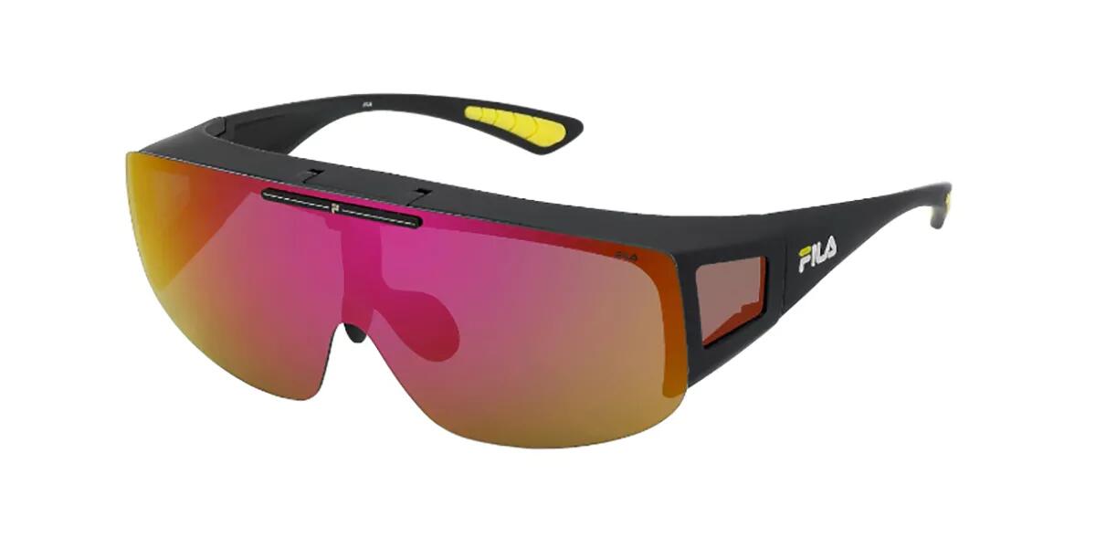 Fila SFI126 Polarized U28Z Men's Sunglasses Black Size 99