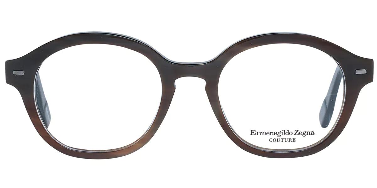 Zegna ZC5018 064 Men's Glasses Brown Size 48 - Private Health Rebate - Blue Light Block Available