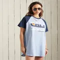 Cali Surf Raglan T-shirt Dress