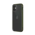 RhinoShield iPhone 12 mini Case MOD NX with Rim, Button, Frame, Clear Back Plate Camo Green