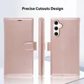 Tough On Samsung Galaxy A34 5G Flip Wallet Leather Case Rose Gold