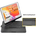 Tough On iPad Pro 11" Case Bluetooth Keyboard Rotatable Cover Black
