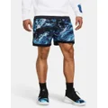 Men's Curry x Bruce Lee Lunar New Year 'Be Water' Mesh Shorts