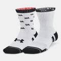 Unisex UA Performance Cotton 2 Pack Mid-Crew Socks
