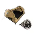 Kings Big Daddy Deluxe Double Swag Tent + 2in1 LED Light & Fan