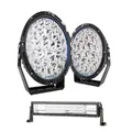 Kings Lethal 9” Premium LED Driving Lights (Pair) + Domin8r 22" LED Light Bar