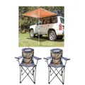 Adventure Kings Awning 2x3m + 2x Adventure Kings Throne Camping Chair