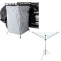 Awning Shower Tent + Kings Camping Clothesline