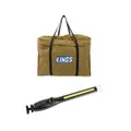 Kings Campfire BBQ Bag + Rechargeable Lithium LED Worklight