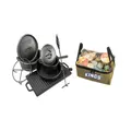 Kings Cast Iron Cooking Set + Clear Top Canvas Bag