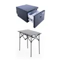 Kings 30L Drawer Fridge + Portable Alloy Camping Table