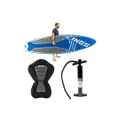 Kings Inflatable Stand-Up Paddle Board + Essential Kayak Seat + Single-Action Inflatable Paddleboard Pump