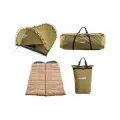 Kings Big Daddy Deluxe Double Swag Tent + 2x Premium Sleeping Bags + Camping Swag Canvas Bag + Doona/Pillow Canvas Bag