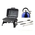 Gasmate Voyager Portable BBQ + Camping Kettle + Kings BBQ Tools