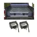 1300mm Titan Drawer System Suitable for Utes + Wings For 1300mm Titan Drawers + 4" LED Light Bar