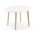 Extendable dining table - nordic - ø 120 - 200 x 90 cm
