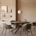 Extendable dining table - modern - 130 (190) x 100 cm