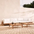 Outdoor sofa set - rustic