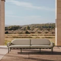 Outdoor 3-seater sofa - modern - 225 cm