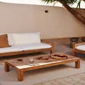 Outdoor coffee table - rustic - 150 x 71 cm