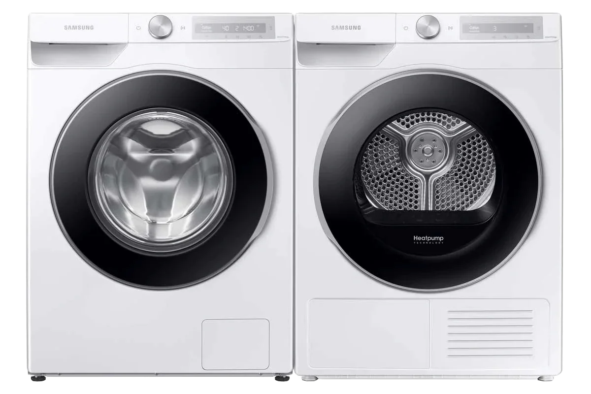 10kg Laundry Front-load Washer Ecobubble™ and 9kg Laundry Front-load Dryer Optimal Dry