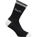 Rapha unisex Logo Socks - Black/Grey/Carbon Grey, Large