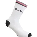 Rapha unisex Logo Socks - White/Black/Pink, X-Large