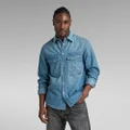 Unisex Premium Dakota Regular Shirt Evergreen - Medium blue - Men