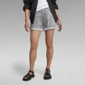 Stray Denim Shorts - Grey - Women