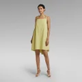 Para Simple Short Dress - Green - Women