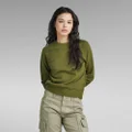 Raglan Logo Sweater - Green - Women