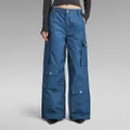 Mega Cargo Pants - Medium blue - Women