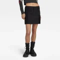 Cargo Mini Skirt - Black - Women
