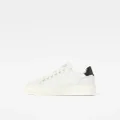 Rovic Tumbled Leather Sneakers - White - Women