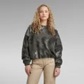 Fleece AOP XXL Sweater - Multi color - Women
