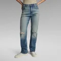 Viktoria High Straight Jeans - Medium blue - Women