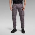 Rovic Zip 3D Regular Tapered Pants - Grey - Men