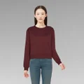 Graphic Sweater - Purple - Women