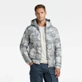 Meefic Squared Quilted Hooded Jacket - Multi color - Men